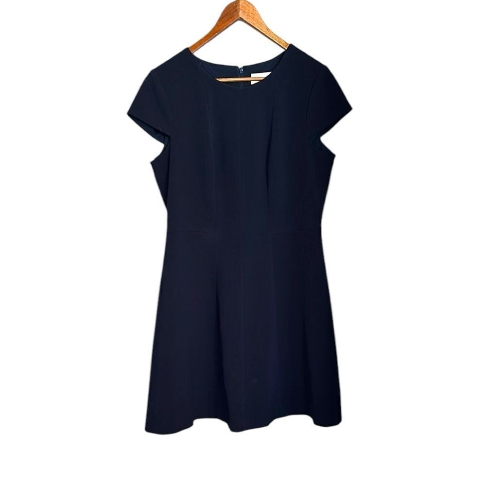 Eliza J Blue A-Line  Dress Flutter Sleeve. Size 12